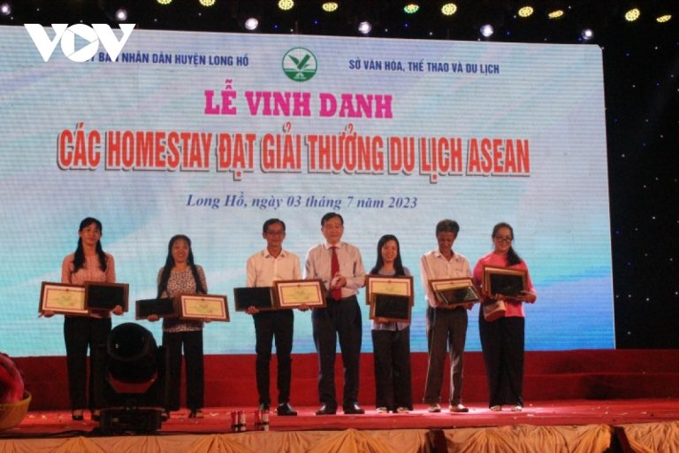 Vĩnh Long vinh danh các homestay đạt giải thưởng Du lịch ASEAN năm 2023